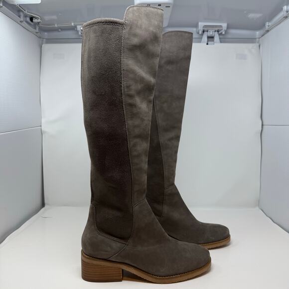 Lucky Brand Boots Women's 8.5M 39 Leather Textile Upper Knee High Dress Boot NWT - Picture 5 of 16